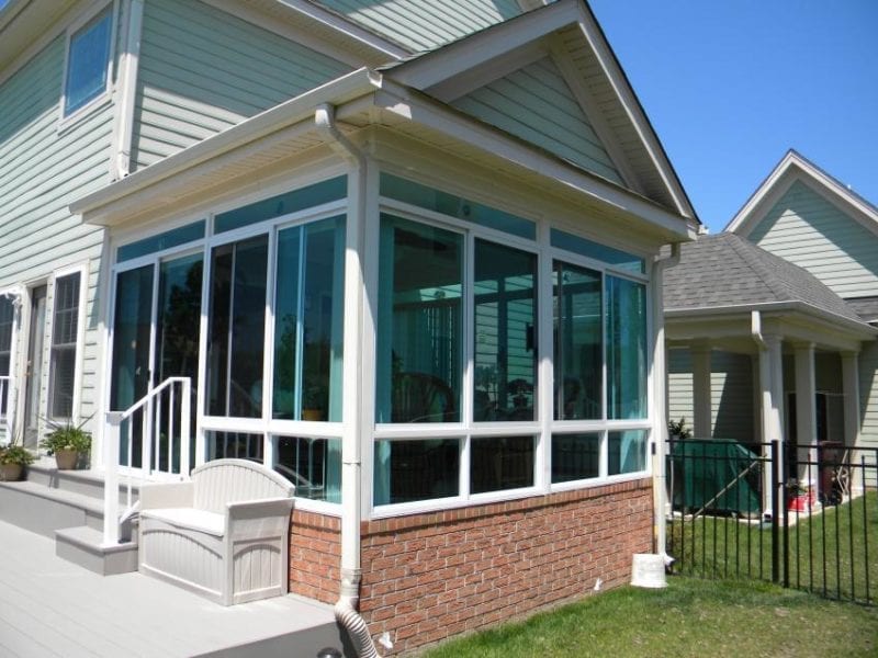 Screen Porch Conversion Sunroom After Exterior