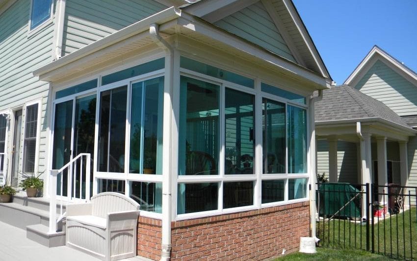 Screen Porch Conversion Sunroom After Exterior