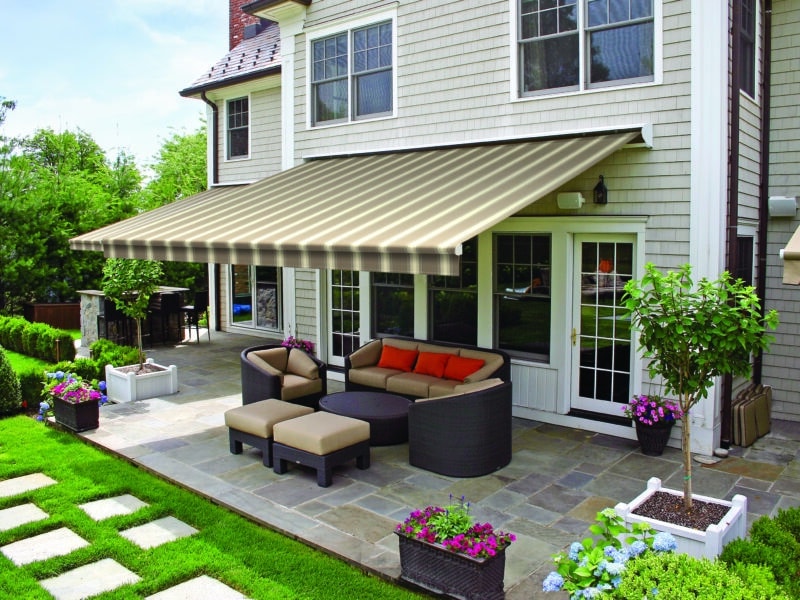 Awning with Straight Valance