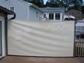 Add privacy from your neighbors with a horizontal shade.