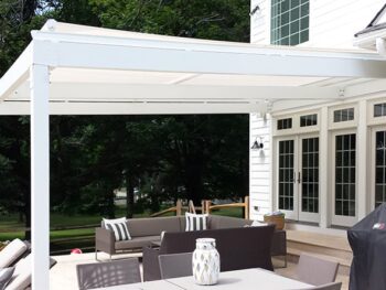 Enjoy the outdoors in shaded comfort with a tension shade structure