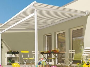 A newer innovation to the traditional awning, tension shade systems offer plenty of shade to relax and enjoy the outdoors.