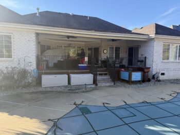 Before Porch Conversion Exterior Chesapeake